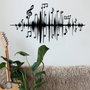 Wallity Lal Escultura de Pared de Metal Negra
